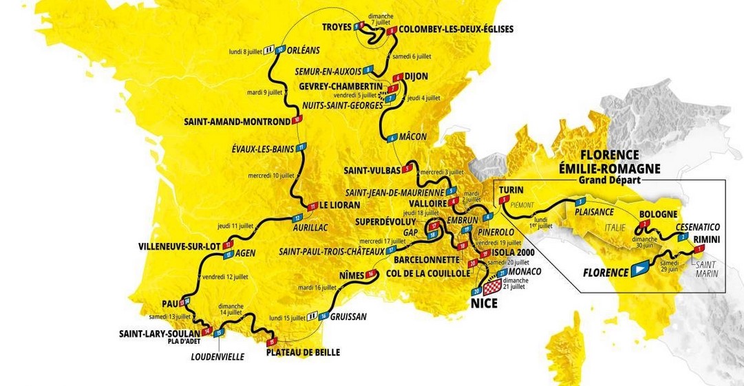 Inizio tour de France 2024: dettagli